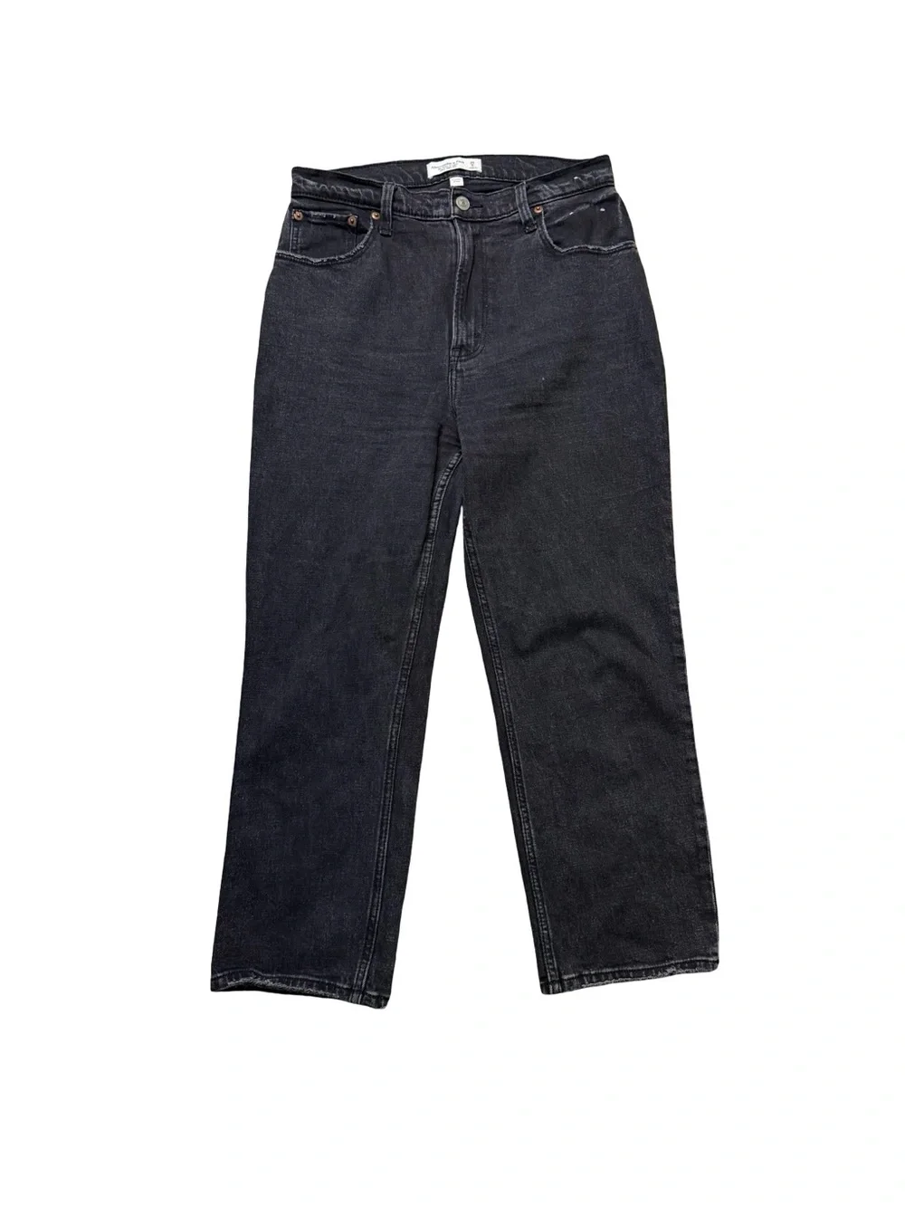 ✨ Abercrombie & Fitch Curve Love High Rise Black Jeans Size 6 Short ✨